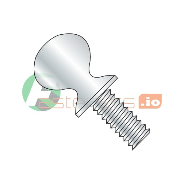 Newport Fasteners Thumb Screw, 1/2"-13 Thread Size, Spade, Zinc Plated Steel, 1.18 in Head Ht, 1-1/2 in Lg, 300 PK 586554 - main
